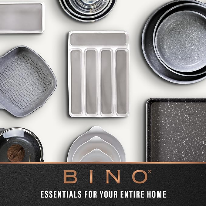 BINO Woven Plastic Basket | Large, Space-Saving Storage, Stylish Design | - Image 9