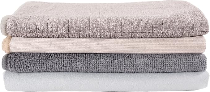 KAF Home Pantry Multipurpose Microfiber Textured Cleaning Cloth 4-Pack - Image 2