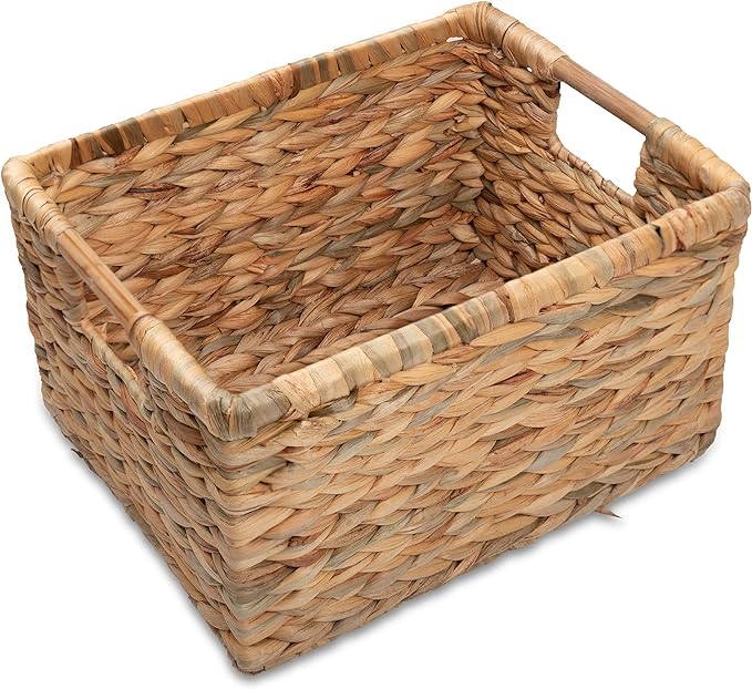 VATIMA Large Rectangular Wicker Basket by VATIMA