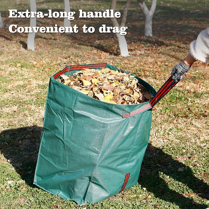 Leaf Collector, Large Yard Dustpan-Type Lawn and Leaf Bags, 53-Gallon Reusable - Image 7