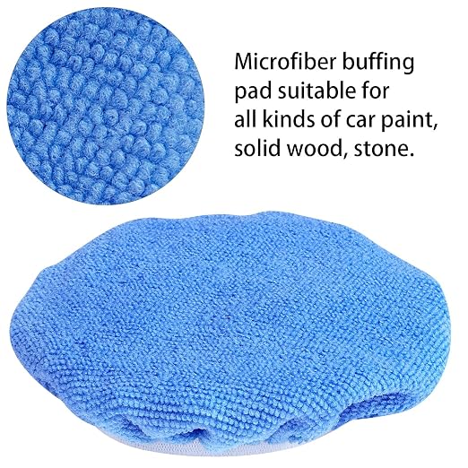 Awpeye 10Pack Car Polisher Pad Bonnet Soft Microfiber Polishing Bonnet Buffing - Image 4