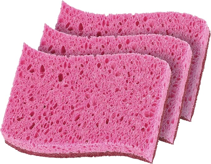Superio Non-Scratch Cellulose Sponge Kitchen Scrub Sponges - Image 3