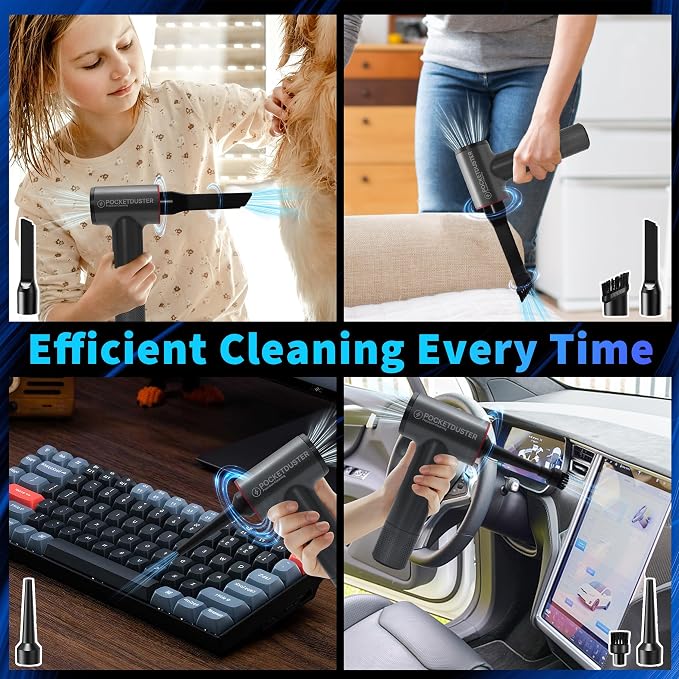 2-in-1 Compressed Air Duster and Mini Vacuum Cleaner - Image 7