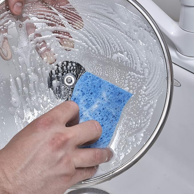 Kitchen Sponges for Washing Dishes, Non-Scratch Cellulose Dish Scrub Sponges - Image 3
