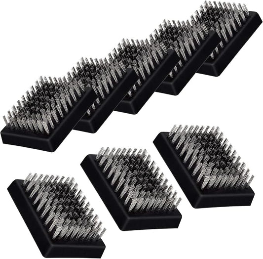3.3" x 2.5" Grill Brush Replacement Heads Set of 8, Leonyo Grill Cleaning Brush by Leonyo