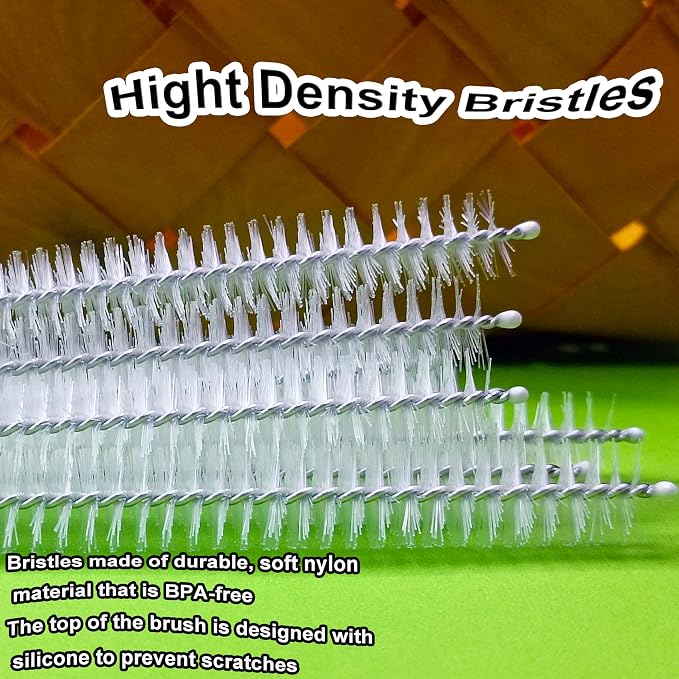 Straw Cleaner Brush Extra Long 12 Inch，Straw Brush Cleaner Stainless Steel - Image 3