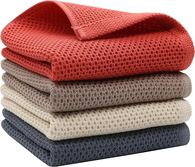 Mia's Dream Cotton Hand Towel Waffle Weave Kitchen Tea Towels, Soft and - Image 6