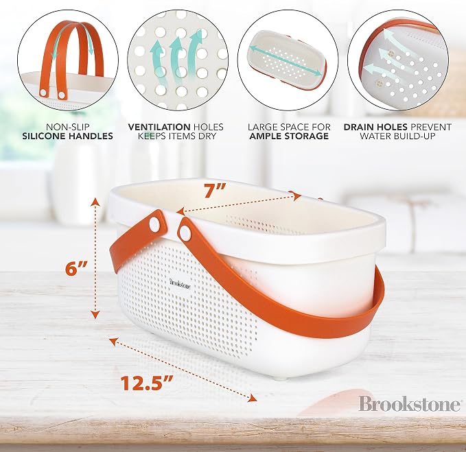 Brookstone Modern Large Portable Shower Caddy - Image 4