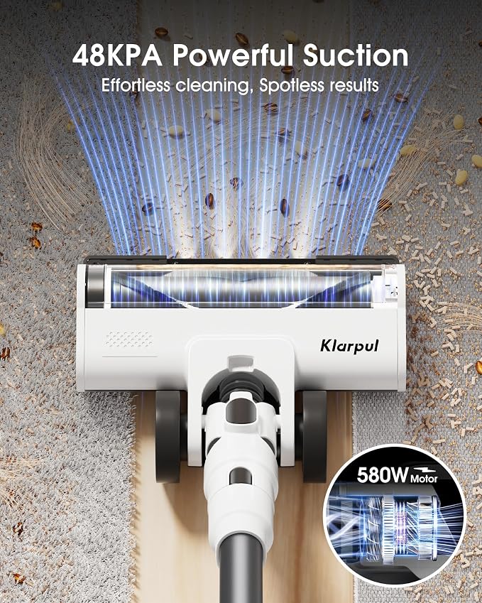 Cordless Vacuum Cleaner, 580W 48KPA 65Mins Runtime Fast Charging Vacuum Cleaner - Image 2