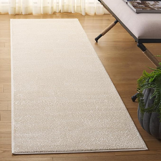 SAFAVIEH Revive Collection Runner Rug - 10', Ivory, Non-Shedding & Easy Care, Ideal for High Traffic Areas in Living Room, Bedroom, Dining (REV102A-210)