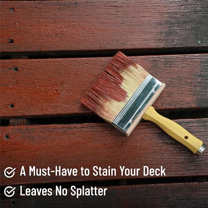 Bates- Deck Stain Brush, 5 Inch, Stain Brushes - Image 3