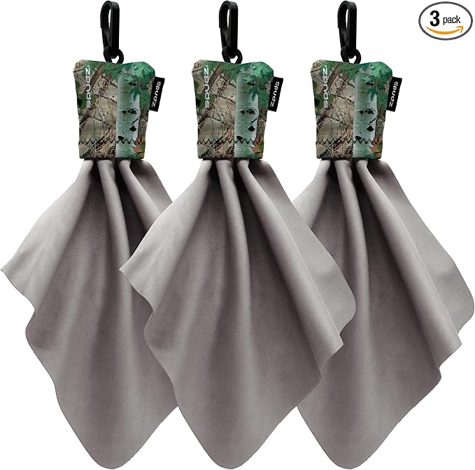 SPUDZ Classic Microfiber Lens Cleaner – Clip-On Pouch, Washable – by ALPINEINNOVATIONS