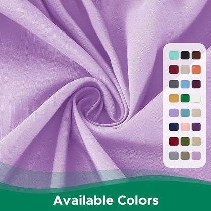 Biscaynebay Wrap Around Bed Skirts with Adjustable Belts for Queen Beds 15" Drop, Violet Elastic Dust Ruffles Silky Luxrious Fabric Machine Washable