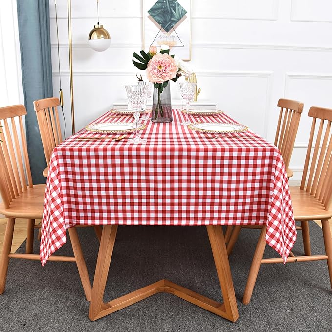 Waterproof Plaid Tablecloth Fabric - Image 9