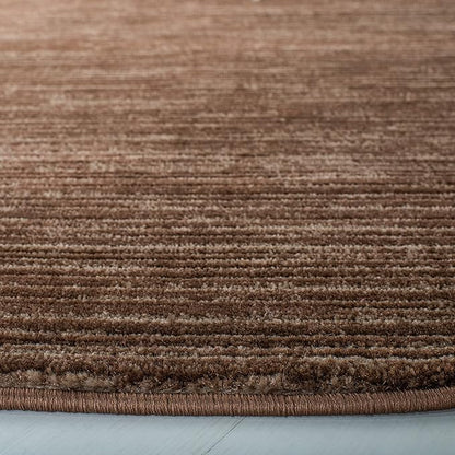SAFAVIEH Vision Collection Area Rug - 8' Round, Brown, Modern Ombre Design, Non-Shedding & Easy to Clean, Ideal for Living Room, Bedroom, Dining Space (VSN606E)