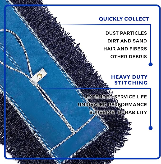 Nine Forty 18-Inch Premium Nylon Dust Mop Replacement Head - Image 4