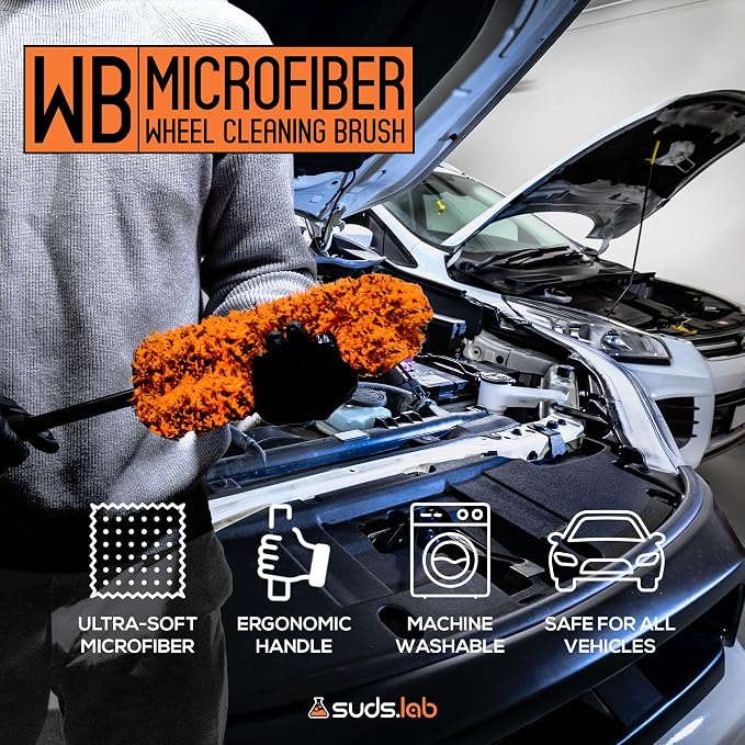 Suds Lab WB Premium Microfiber Cleaning Wheel Brush - Image 2