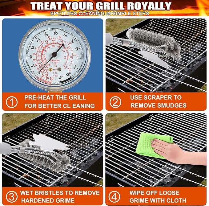 Grill Brush - Outdoor Grill Cleaner - BBQ Brush - Image 5