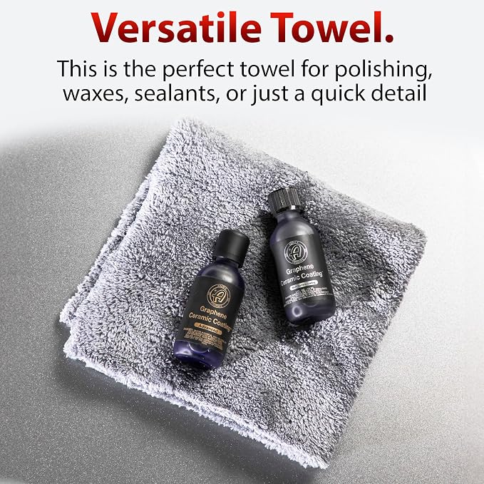 Adam's Borderless Grey Microfiber Towel - Image 4