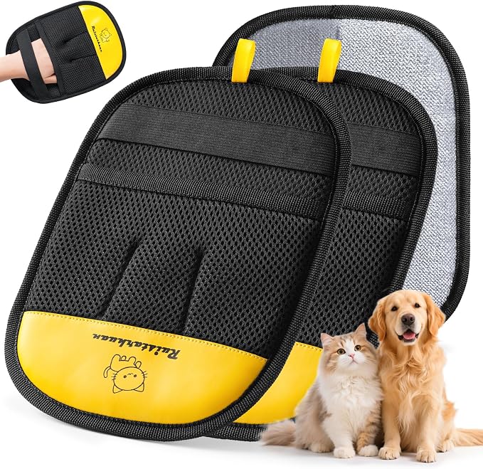 Pet Hair Removal Glove，2026 Newly Upgraded Reusable Magic Brush Pet Hair by Unknown