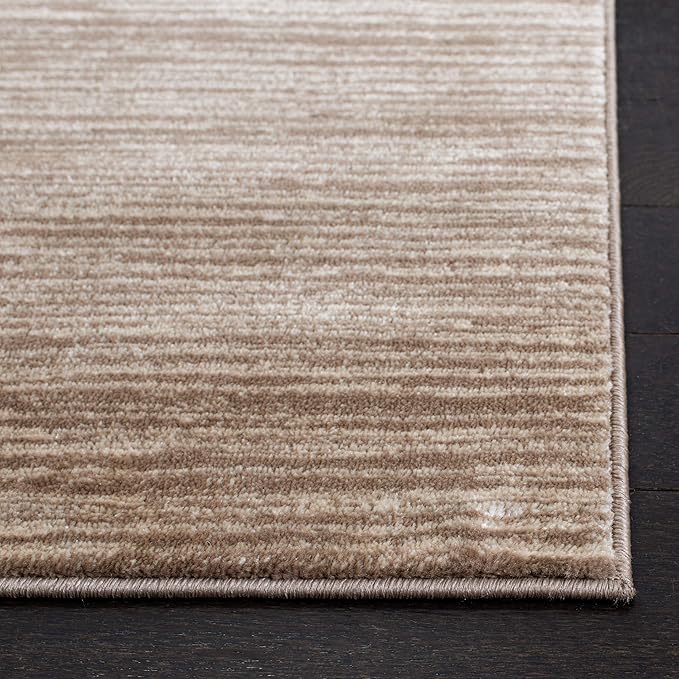 SAFAVIEH Area Rug 4x6 - Vision Collection - Light Brown, Modern Ombre Design, Non-Shedding & Easy to Clean, Ideal for Living Room, Bedroom, Dining Space (VSN606C)