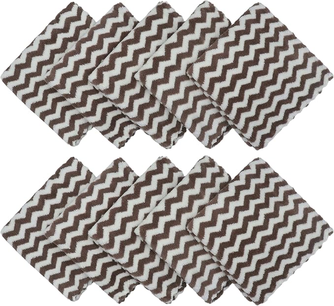 Microfiber Cleaning Cloth Lint Free Cleaning Rags, 10 Pack Fast Drying Dish Rags - Image 2