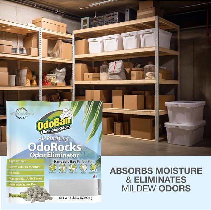 OdoBan Air Purifying OdoRocks Natural Odor Eliminator Made from Natural - Image 6