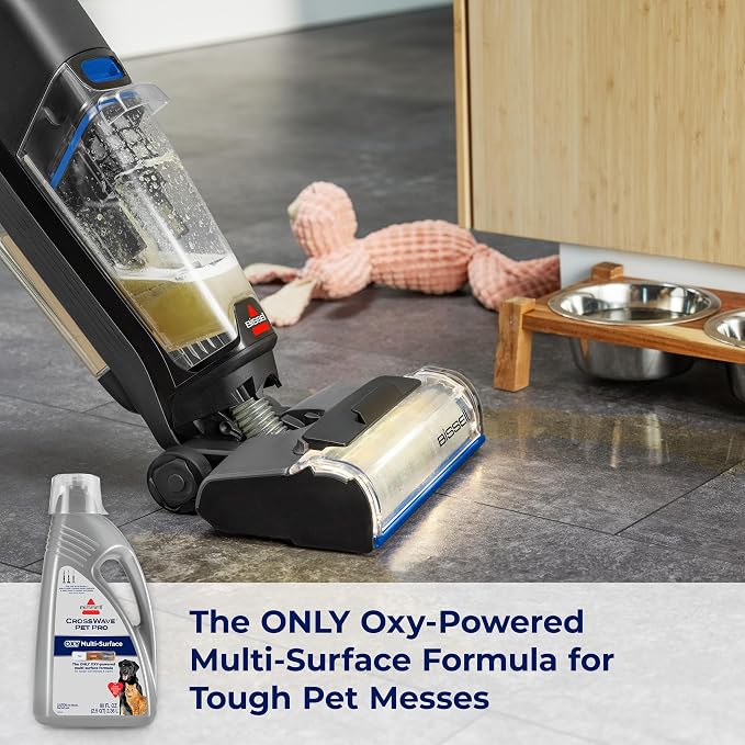 Bissell CrossWave PET PRO OXY Multi-Surface Formula, 80 oz, Removes Stuck-On - Image 3