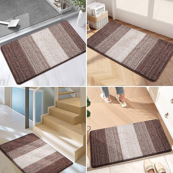 Kitinjoy Indoor Outdoor Door Mat, 32x20 Non-Slip Absorbent Dirt Trapper - Image 6