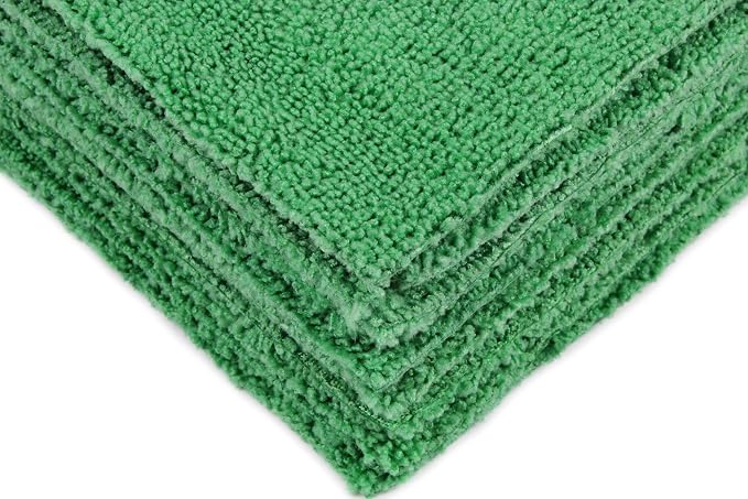 Eurow Ultrasonic Cut 300 GSM Microfiber Cleaning Towels, Streak-Free, Ultra - Image 3