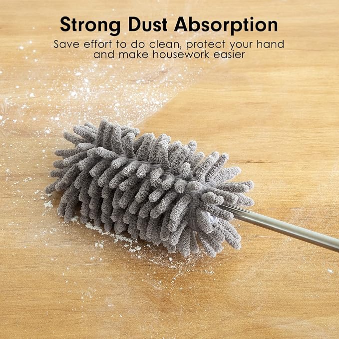 Microfiber Duster for Cleaning, Tukuos Hand Washable Dusters - Image 3