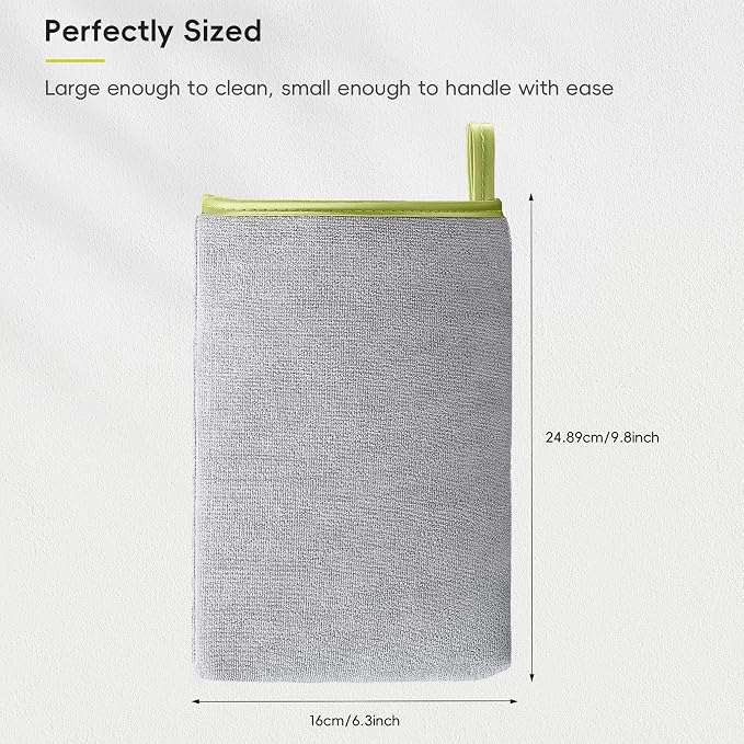 EKO Microfiber Cleaning Mitt for Stainless Steel – Lint-Free Reusable Polishing - Image 2