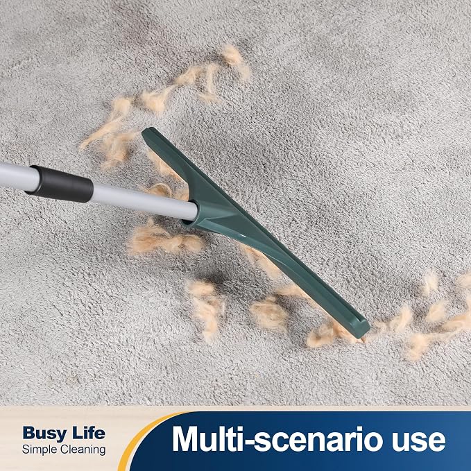 Yocada Carpet Rake for Pet Hair Removal Reusable Pet Hair Remover Telescopic - Image 2