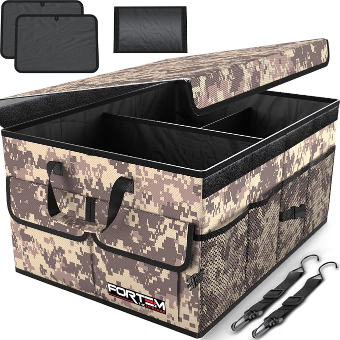 FORTEM Trunk Organizer For SUV Car Trunk Organizer, Foldable Storage, Car by FORTEM
