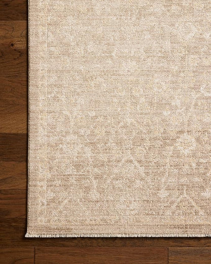 Loloi Chris Loves Julia Palma Collection PLM-01 Bark/Natural 2'-7" x 7'-6" Runner Rug Vintage Style Boho Living Room Bedroom Carpet