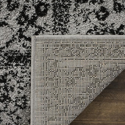 SAFAVIEH Adirondack Collection Runner Rug - 2'6" x 16', Grey & Black, Distressed Vintage Floral Design, Non-Shedding & Easy to Clean, Ideal for Hallway, Foyer, Entryway, Bedroom (ADR109B)