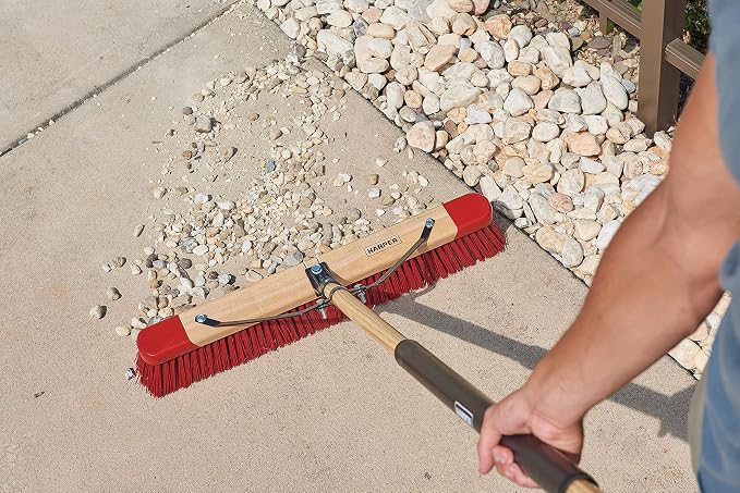 Harper 24 Inch Premium Indoor/Outdoor Wet/Dry, Mulch All-Purpose Push Broom - Image 12