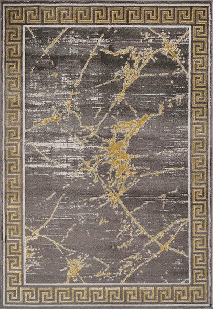 GLORY RUGS Area Rugs Marble 5x7 Brown Gold Carpet Modern Abstract Rug Living Room Dining Bedroom Rug
