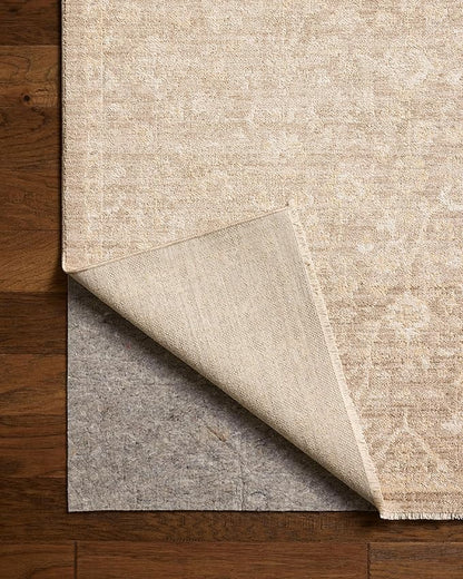 Loloi Chris Loves Julia Palma Collection PLM-01 Bark/Natural 2'-7" x 7'-6" Runner Rug Vintage Style Boho Living Room Bedroom Carpet
