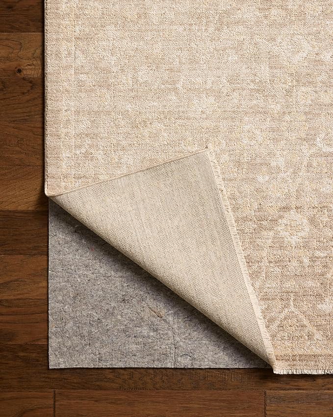 Loloi Chris Loves Julia Palma Collection PLM-01 Bark/Natural 5'-3" x 7'-6" Area Rug Vintage Style Boho Living Room Bedroom Carpet