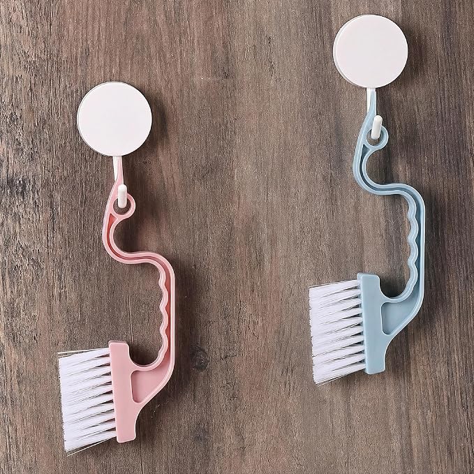 Slick- Window Track Cleaning Brush, 3 Pack, Colorful Ergonomic Handle, Built-in - Image 7