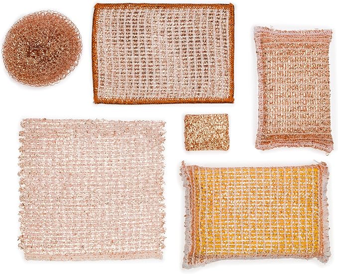 Redecker Real Copper Pot Scrubbers – Double-Layer Copper Scouring Pads - Image 6
