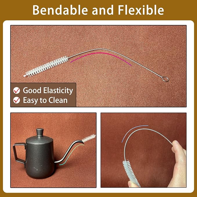 Straw Cleaner for Reusable Straws, Straw Cleaner Brush Extra Long 12 Inch - Image 4