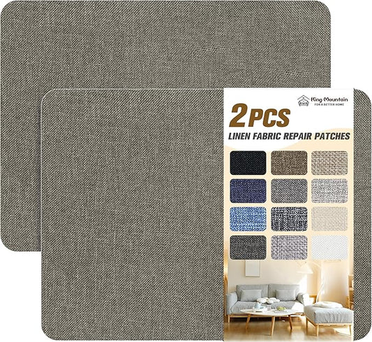 Fine Linen Repair Patches, Self-Adhesive Linen Fabric Patches, 8X11 inch 2 PCS by ForABetterHomeLife