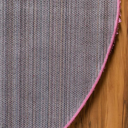 Unique Loom Solid Shag Collection Area Rug (3' 3" x 5' 3" Oval, Taffy Pink)