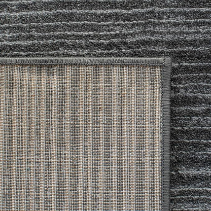 SAFAVIEH Vision Collection Area Rug - 3' Square, Grey, Modern Ombre Design, Non-Shedding & Easy to Clean, Ideal for Foyer, Entryway, Bedroom, Accent Space (VSN606D)