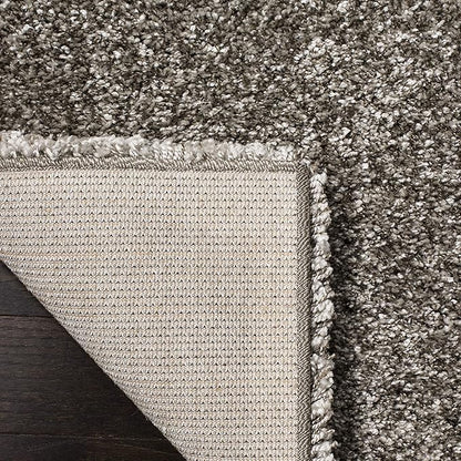 SAFAVIEH Milan Shag Collection Runner Rug - 2' x 14', Grey, Solid Design, Non-Shedding & Easy Care, 2-inch Thick Ideal for High Traffic Areas in Living Room, Bedroom (SG180-8080)