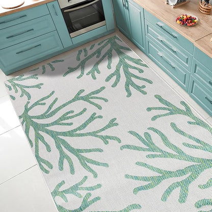 Keen Home Design Terrace Outdoor Area Rug - 12x15 Washable Indoor/Outdoor Rug for Patio, Kitchen, Balcony, Beach, Garden, Deck and Porch, Size: 12'x15'