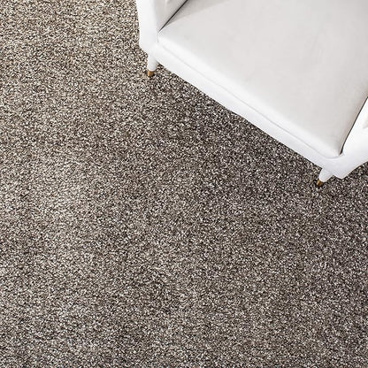 SAFAVIEH Milan Shag Collection Area Rug - 7' Square, Grey, Solid Design, Non-Shedding & Easy Care, 2-inch Thick Ideal for High Traffic Areas in Living Room, Bedroom (SG180-8080)