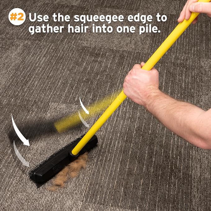 FURemover Sweep Pet Hair Rubber Broom - Image 4